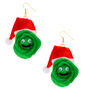 3&quot; Christmas Brussel Sprouts Drop Earrings - Green,