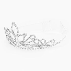 Silver Rhinestone Princess Tiara,