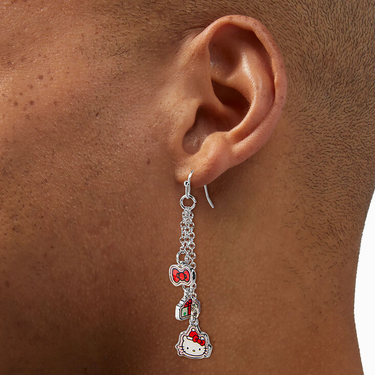 Hello Kitty&reg; Christmas Linear Drop Earrings,