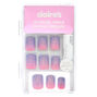 Glitter Ombre Faux Nail Set - Pink, 24 Pack,