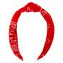 Serre-t&ecirc;te nou&eacute; style bandana - Rouge,