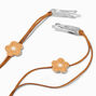 Crocheted Flowers Dangle Snap Hair Clips - 2 Pack,
