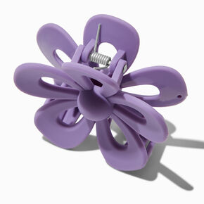 Plum Open Flower Hair Claw,