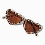 Claire&#39;s Club Heart-Shaped Cheetah Sunglasses,
