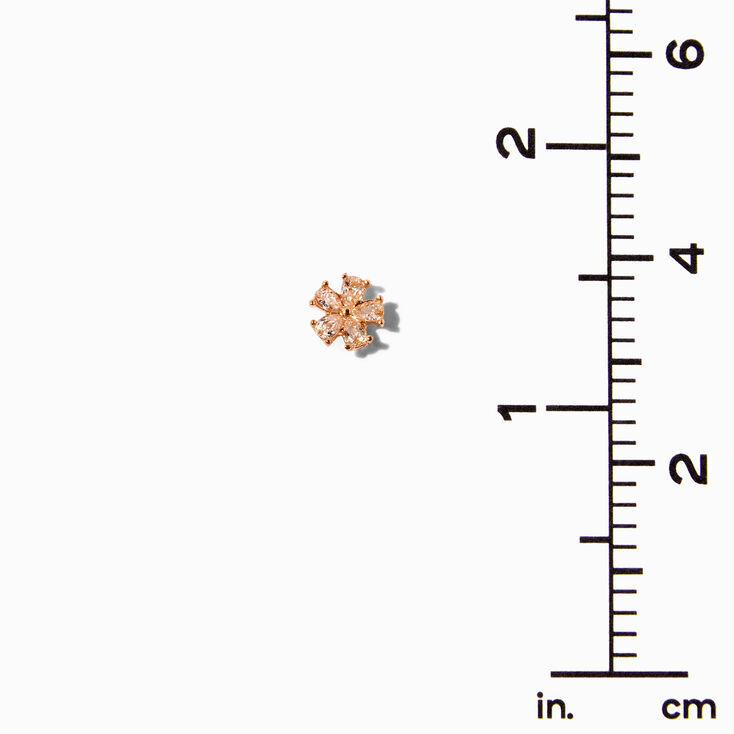 Gold Mixed Ear Cuff &amp; Daisy Stud Earrings Set - 4 Pack,