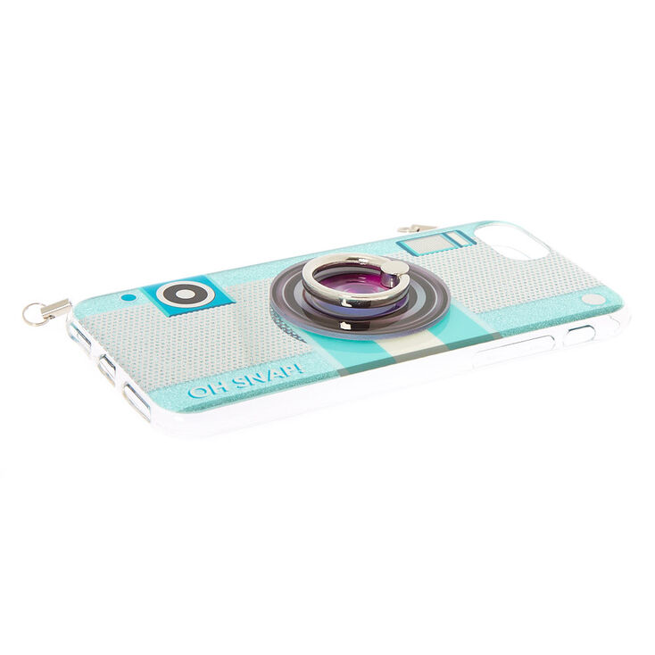 Glitter Camera Phone Case with Lanyard - Fits iPhone 6/7/8/SE,