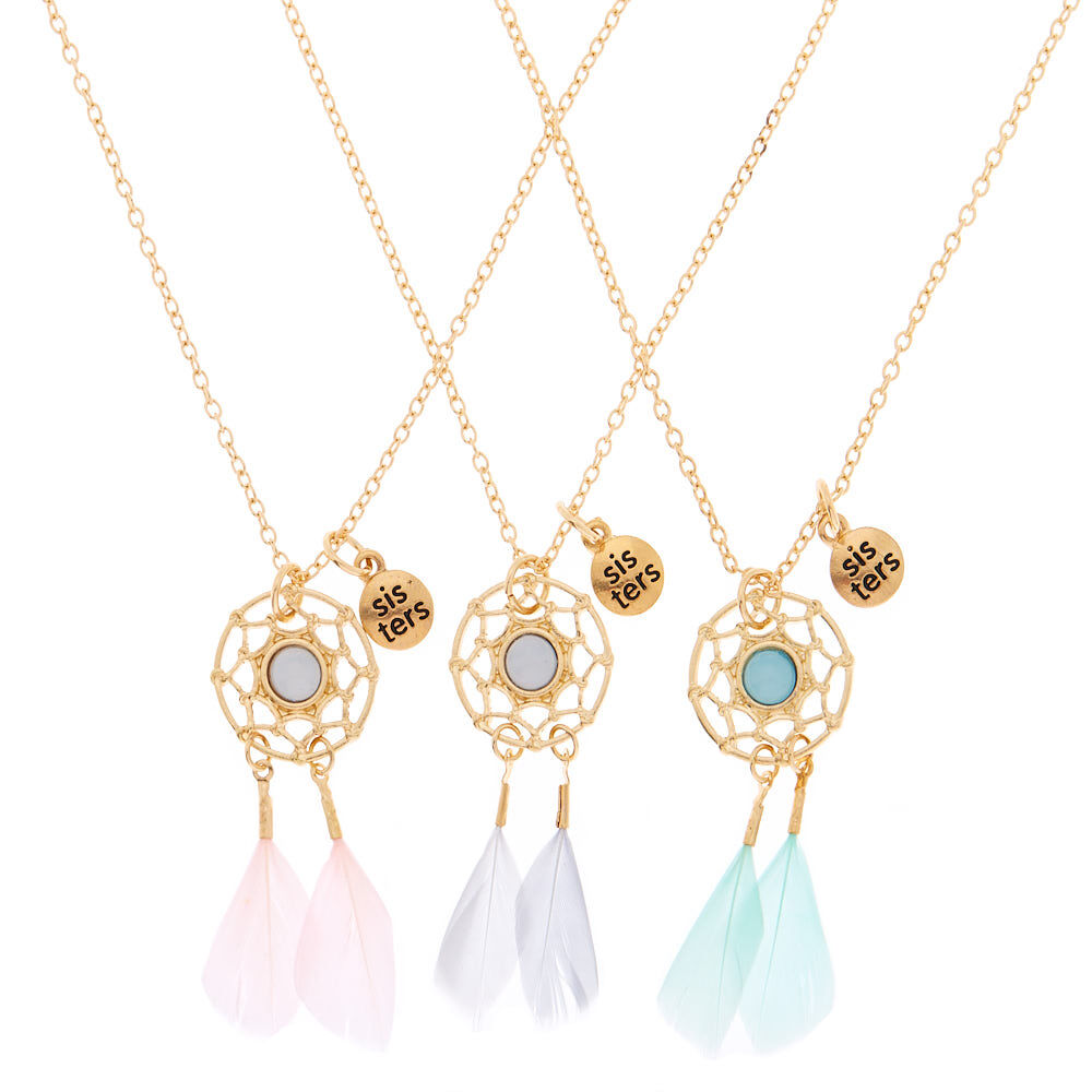 Claire's friendship necklaces for 3 top