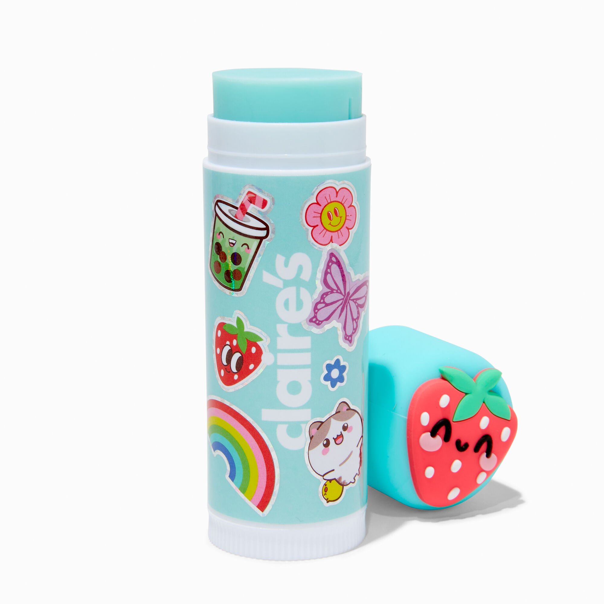 Strawberry Happy Face Humongous Lip Balm,