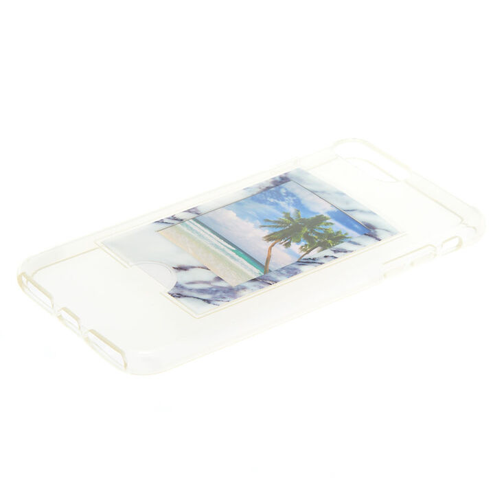 Coque de portable pochette effet marbr&eacute; Instax Mini,