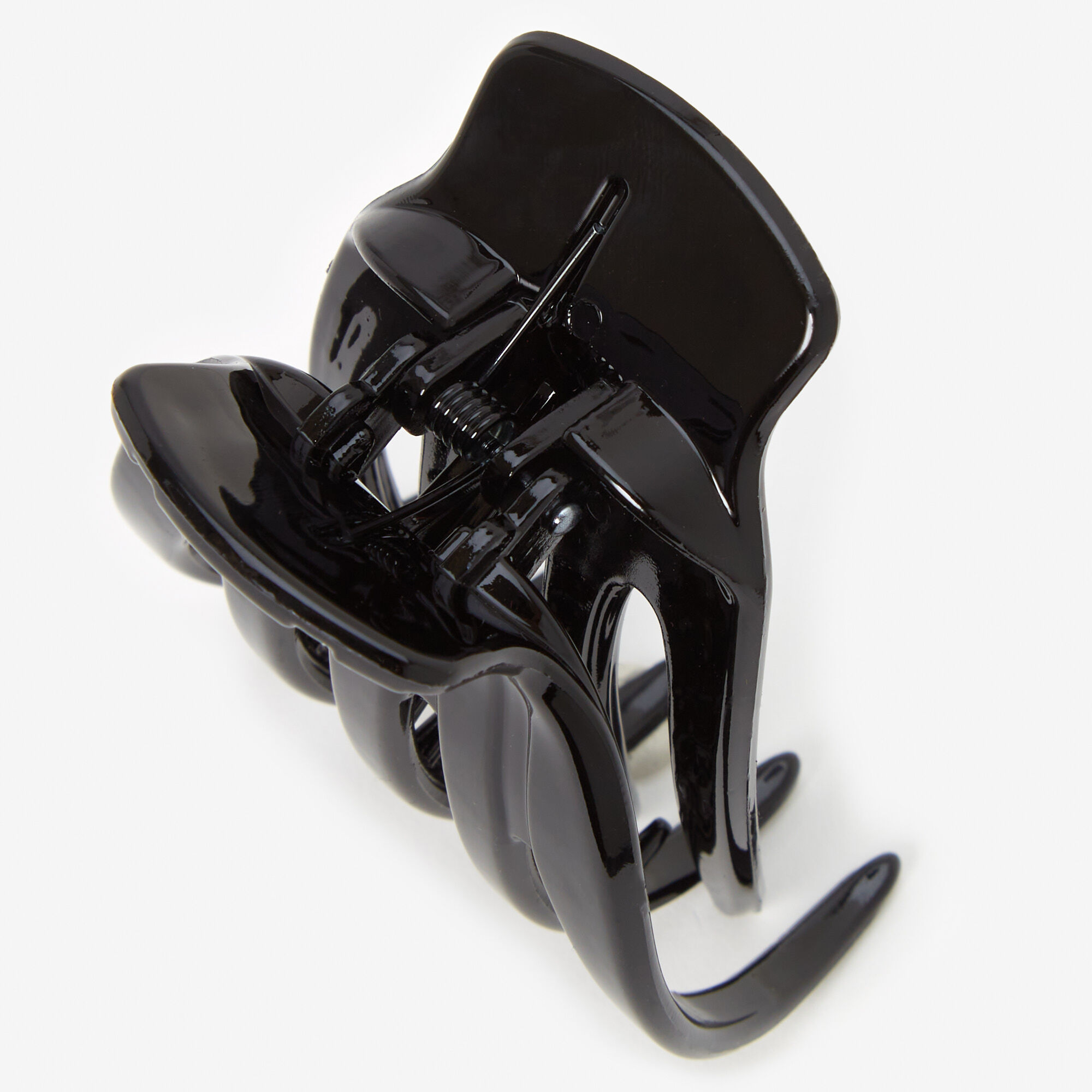 Mini Oval Hair Claw - Black,