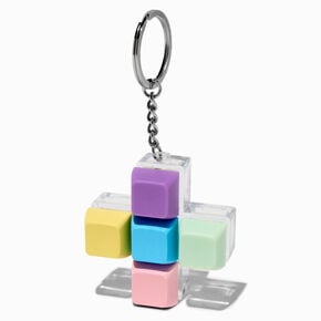 Pastel Click Fidget Toy Keychain,
