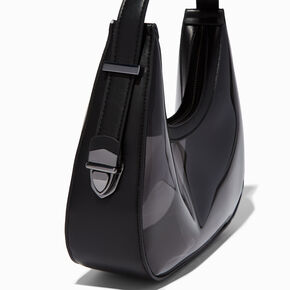 Clear Black Shoulder Bag,