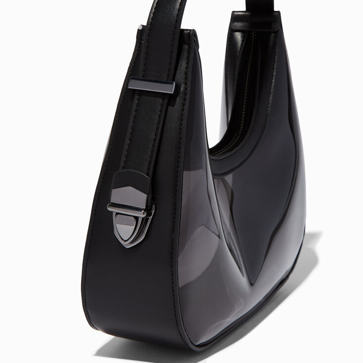 Clear Black Shoulder Bag,