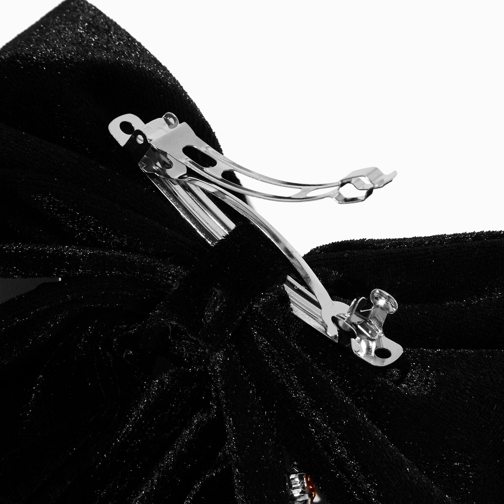 Halloween Charm Studded Hair Bow Clip,
