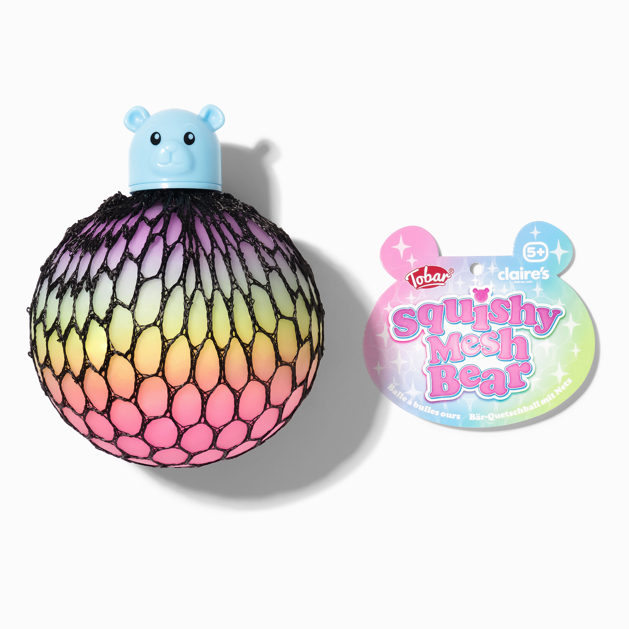 Jouet fidget boule ours en tulle spongieux - Les modèles peuvent varier,