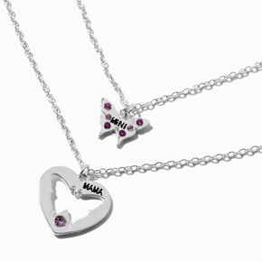 Best Friends Mama &amp; Mini Butterfly Pendant Necklaces - 2 Pack,