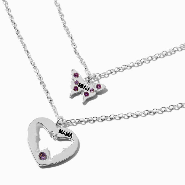 Best Friends Mama &amp; Mini Butterfly Pendant Necklaces - 2 Pack,