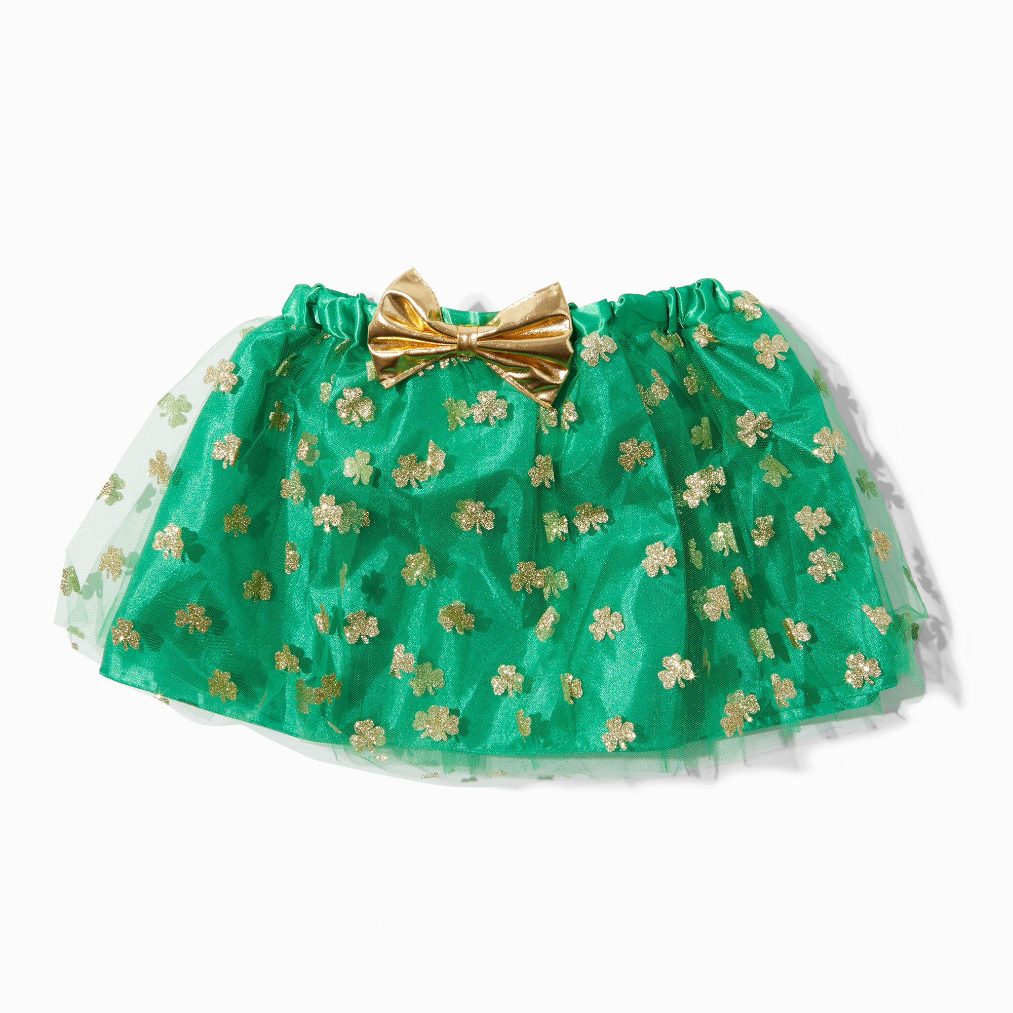 View Claires Glitter Shamrock Tutu Green information