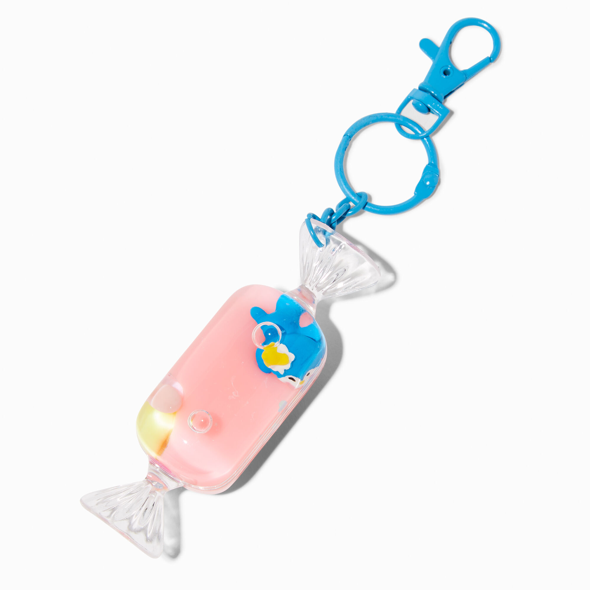 View Claires Penguin Candy WaterFilled Glitter Keyring information