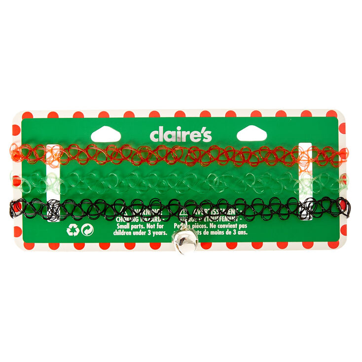 Christmas Tattoo Choker Necklace Set,