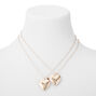 Best Friends Sisters Heart Locket Pendant Necklaces - 2 Pack,