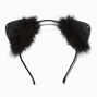 Glitter Black Cat Ear Headband,