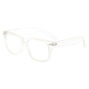 Holographic Retro Clear Lens Frames - Clear,