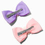 Sequin Easter Pastel Hair Bow Clips - 2 Pack,