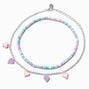 Claire&#39;s Club Fimo Clay Pastel Heart Necklace Set - 2 Pack,