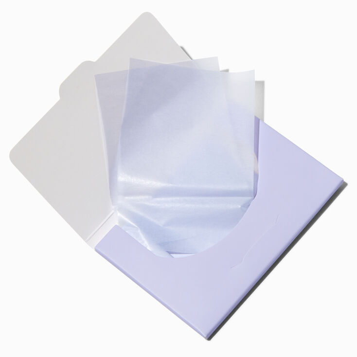 Papier buvard pour le visage violet - Lot de 50,