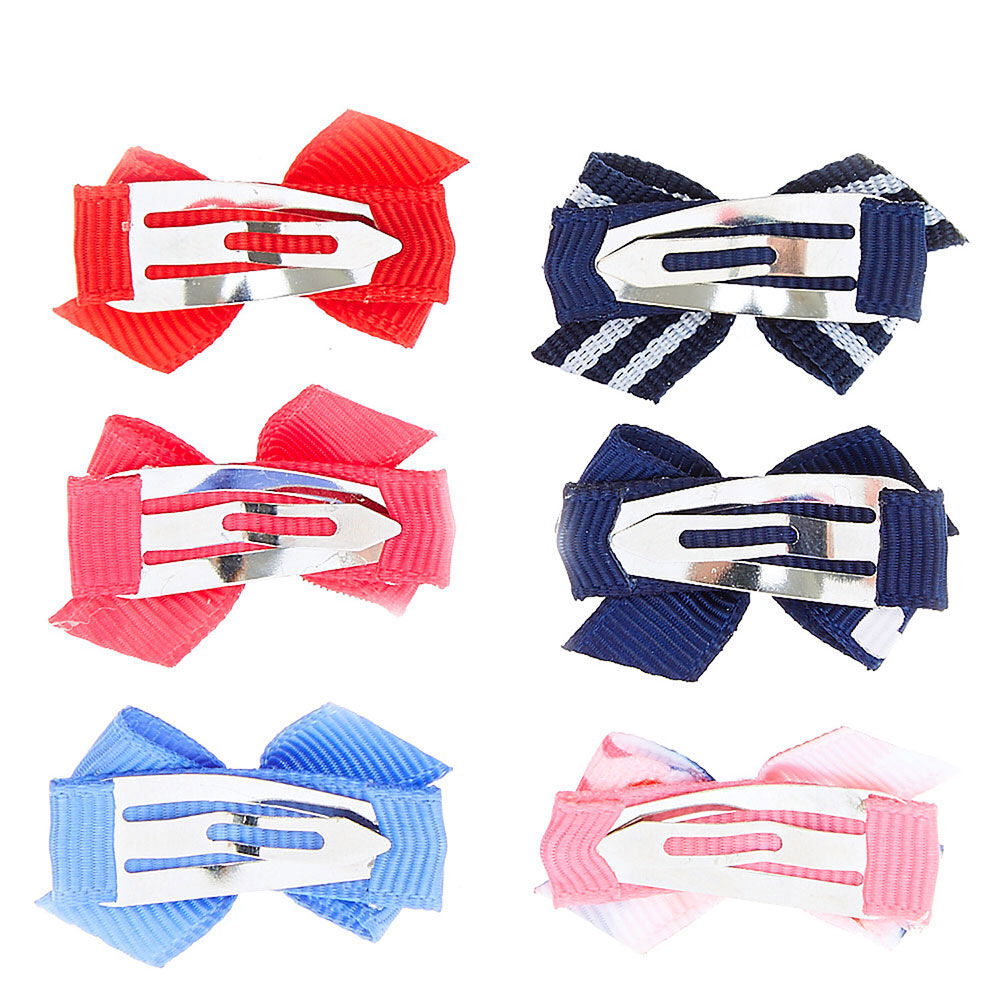 Pom Pom Trim Denim Hair Scrunchies - 5 Pack,