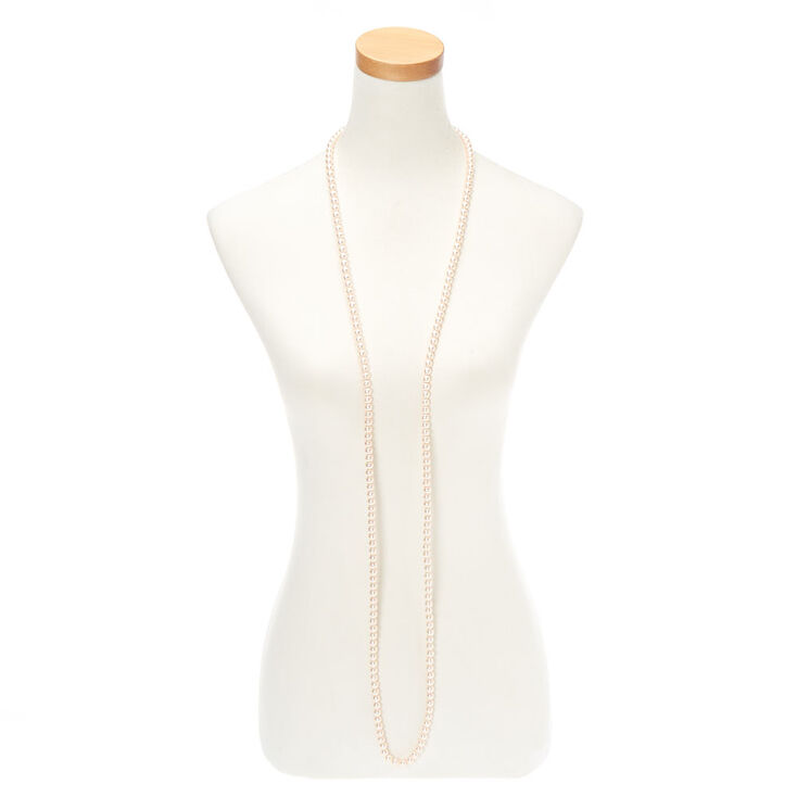 Blush Pearl Long Necklace,