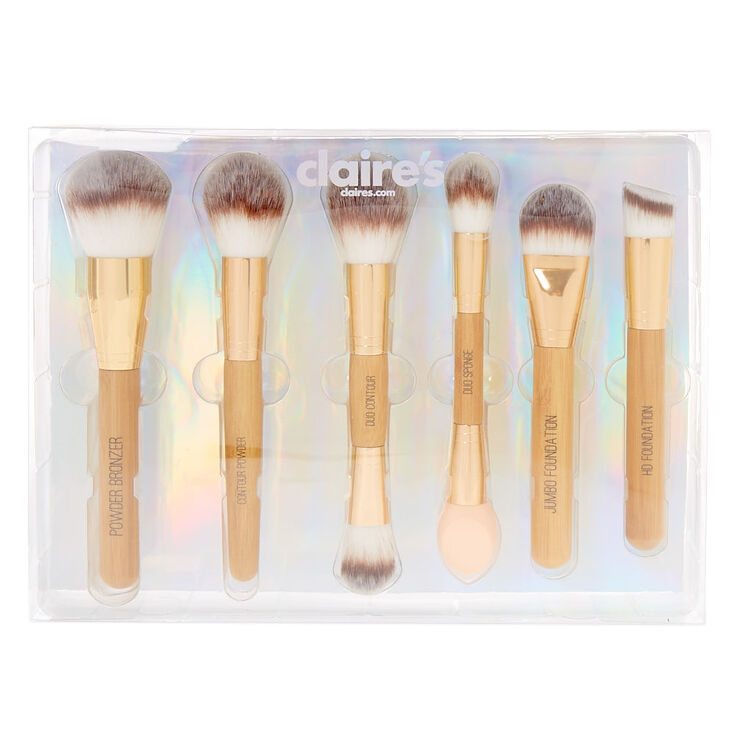 6 Pack Makeup Bamboo Brush Gift Set Claire S