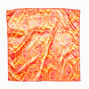 Melon Orange Swirl Silky Bandana Headwrap,