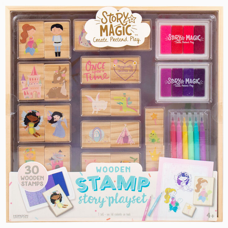 Story Magic&trade; Wooden Stamp Story Playset,