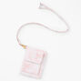 Pink Marble Wallet with Lanyard,
