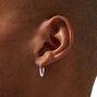 Silver Graduated Clip-On Hoop Earrings - 3 Pack,