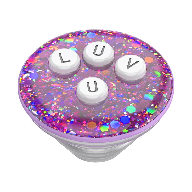 PopSockets&reg; PopGrip - Alphabet Soup LUV U,