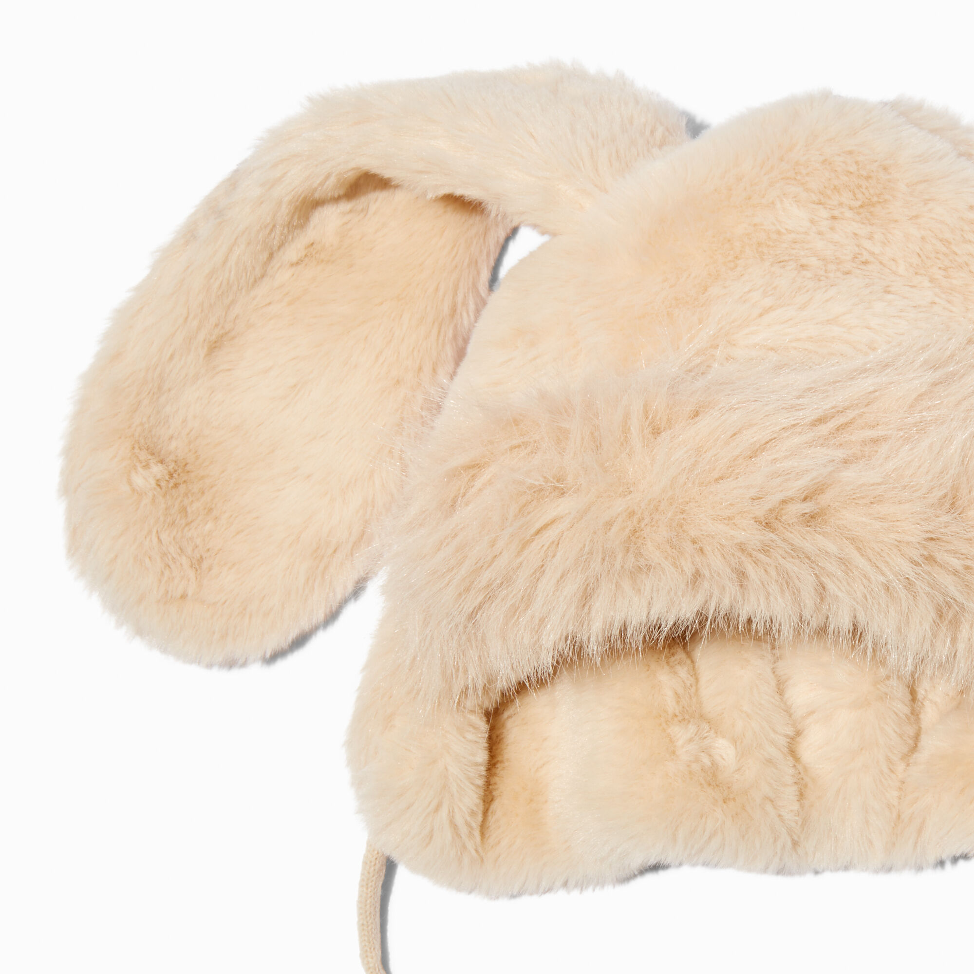 Ivory Bunny Trapper Hat,
