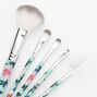 Blue Floral Makeup Brushes - 5 Pack,