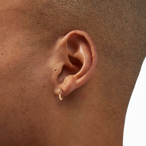 Gold-tone 10mm Mini Hoop Earrings,