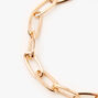 Gold-tone Paperclip Link Chain Bracelet,