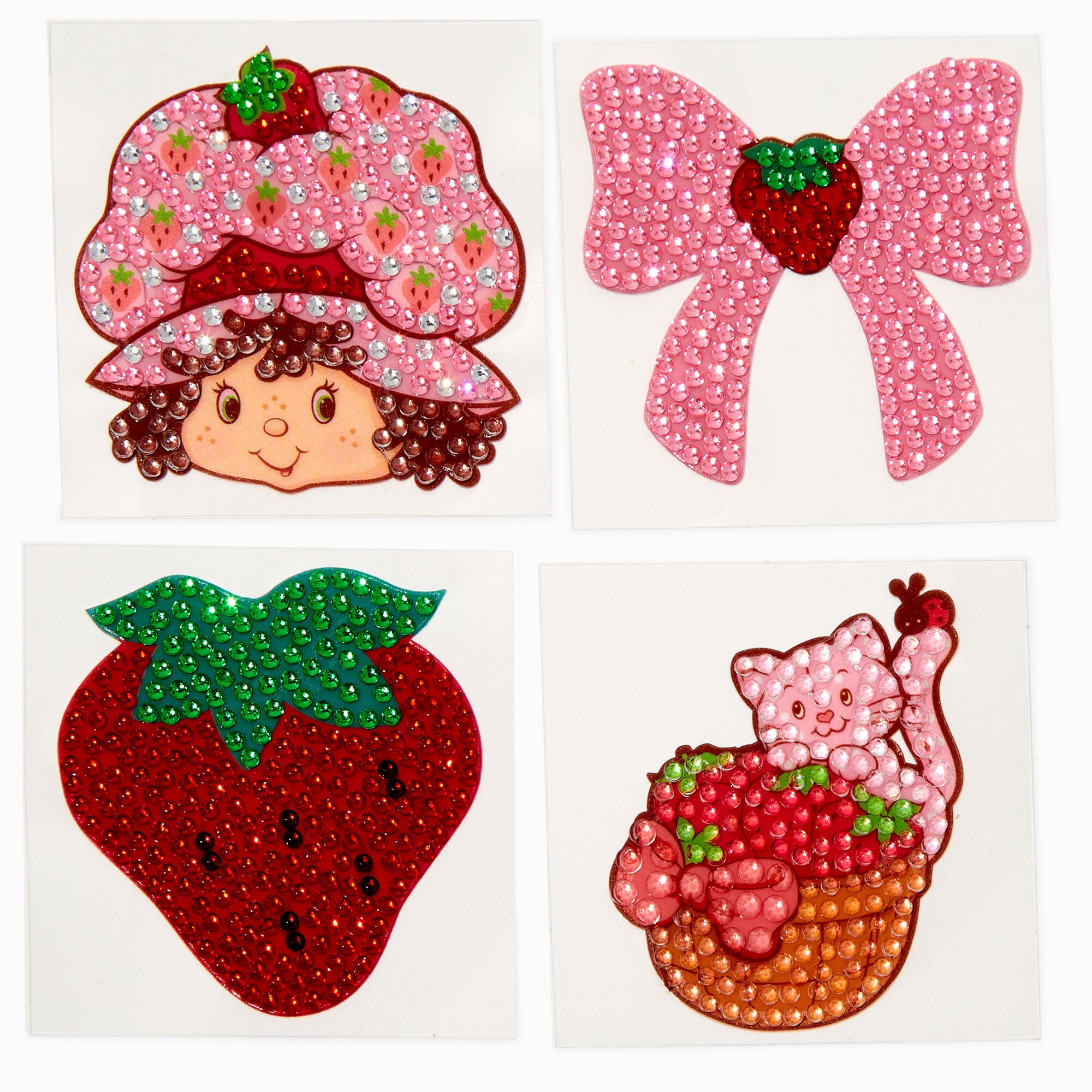 StickerBeans® x Strawberry Shortcake™ Rhinestone Sticker Set - 4 Pack,