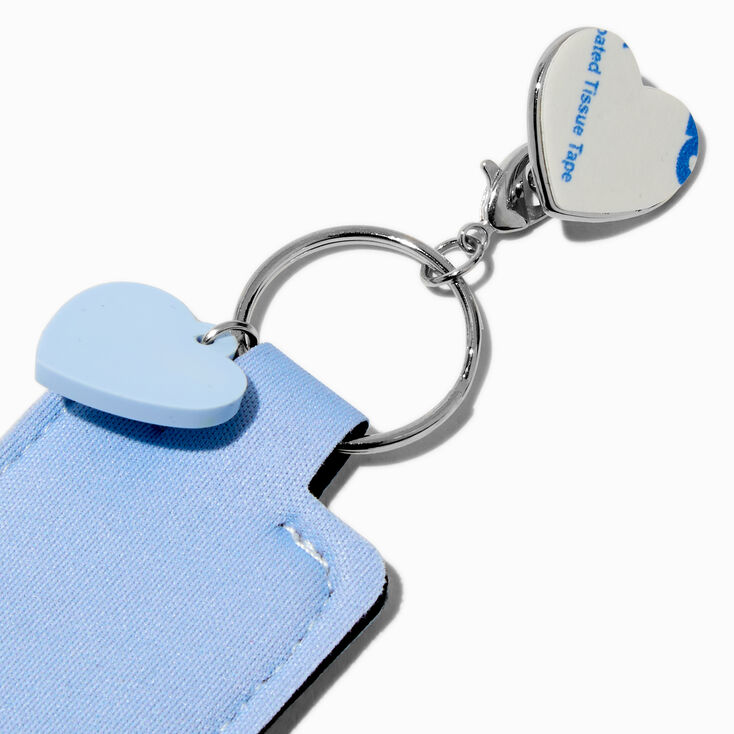 Blue Heart Lip Balm Holder Sticker Charm,