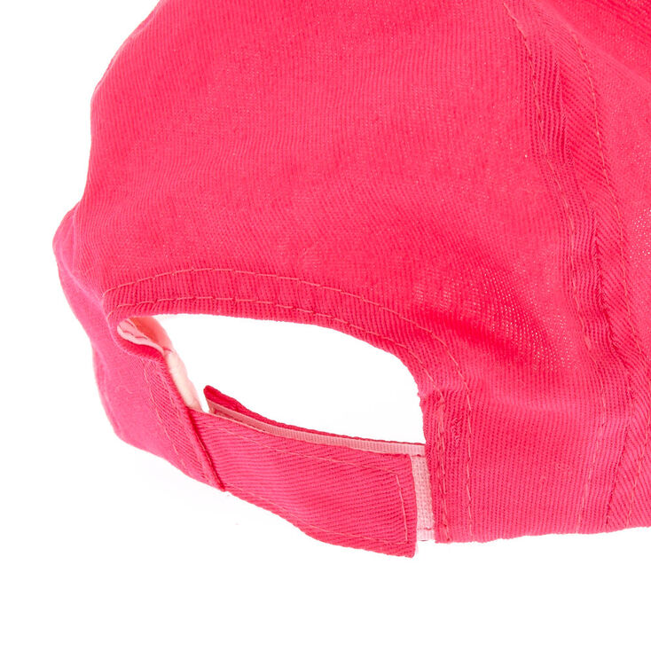 Casquette de baseballe chat rose &agrave; paillettes pour enfant,