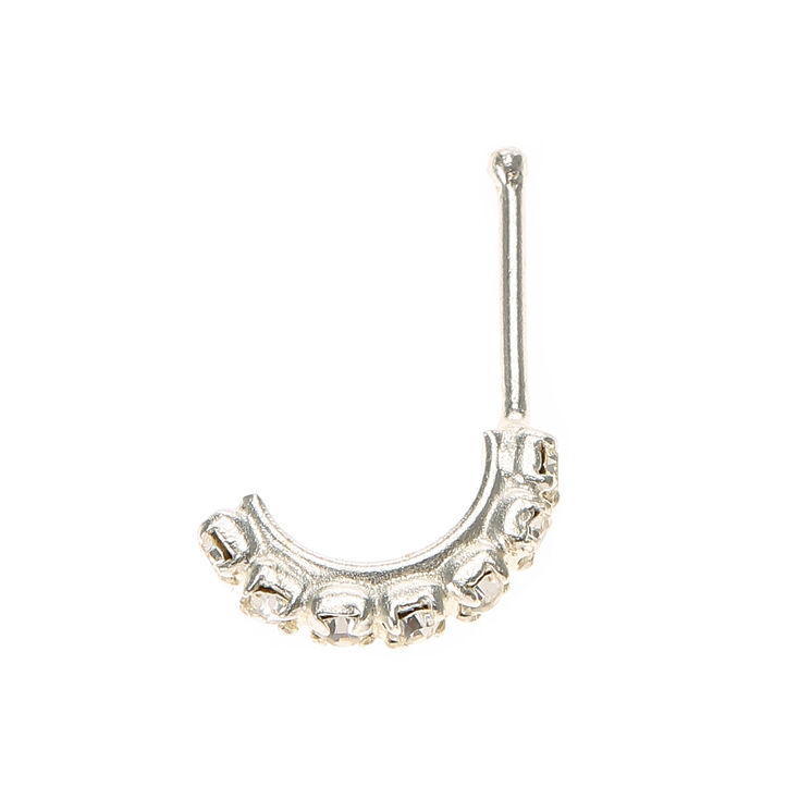 Piercing de nez demicercle avec strass Claire