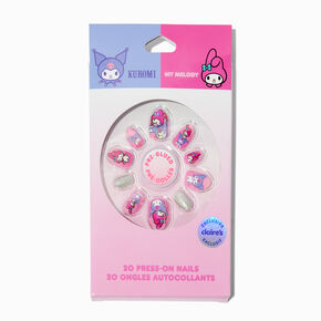 Sanrio&reg; Claire&#39;s Exclusive My Melody&trade; &amp; Kuromi&trade; Stiletto Press On Faux Nail Set - 20 Pack,