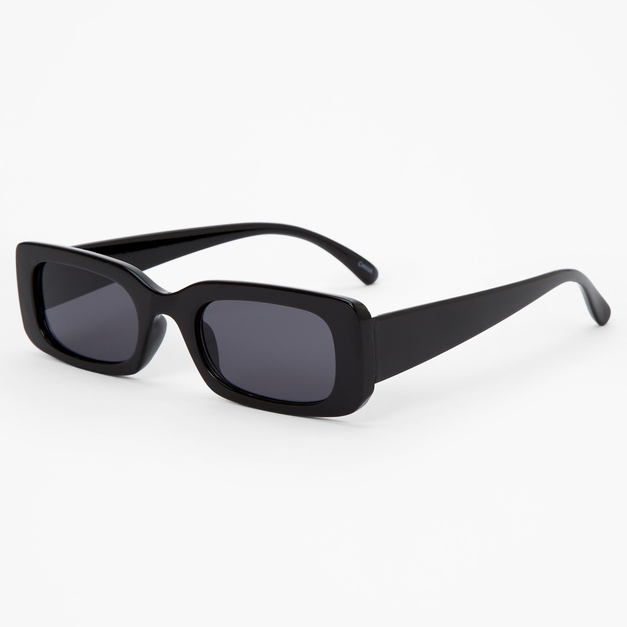 View Claires Rectangular Retro Sunglasses Black information