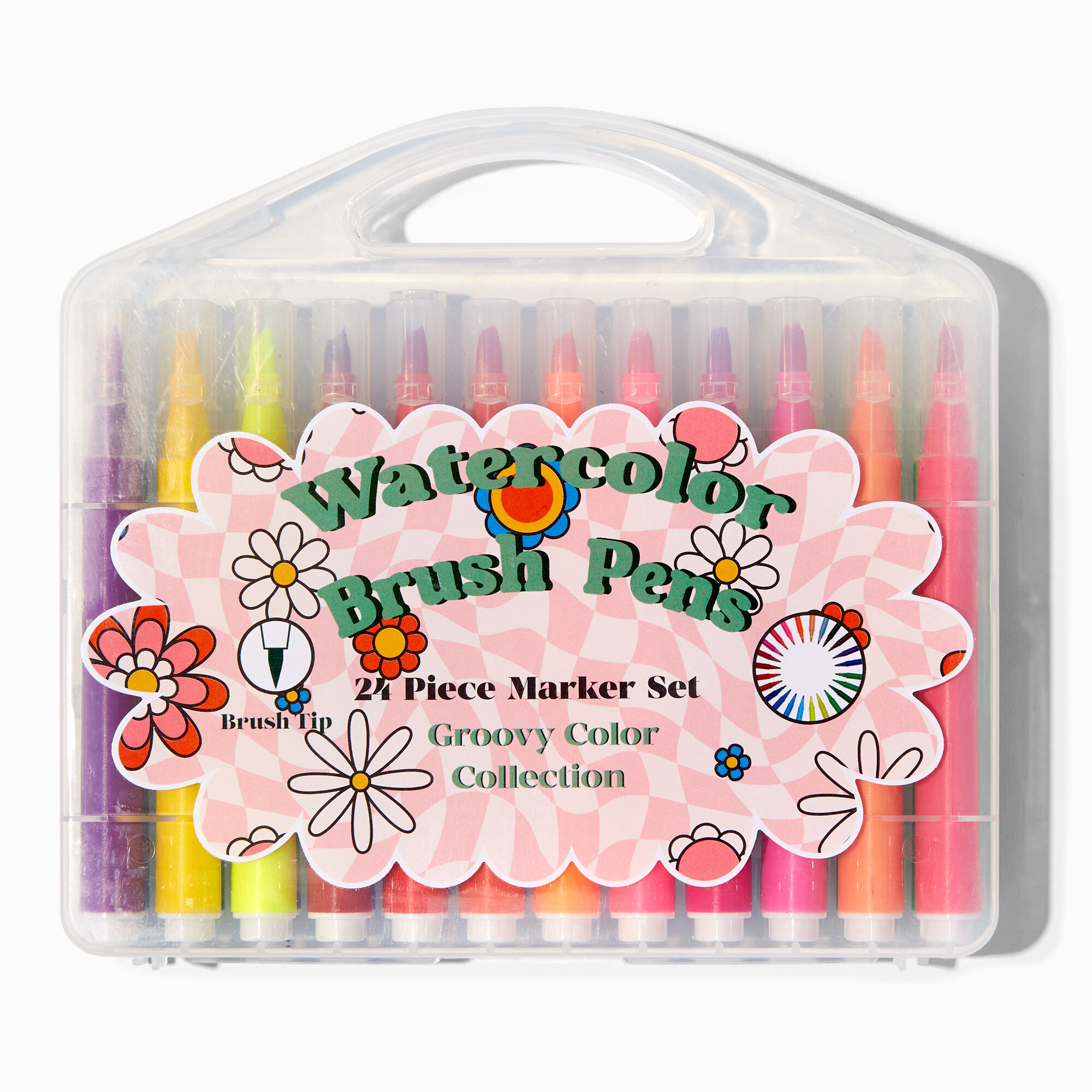 View Claires Watercolor Brush Tip Marker Set 24 Pack information