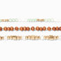 Gold &amp; Neutrals Beaded Stretch Bracelet Set - 3 Pack,